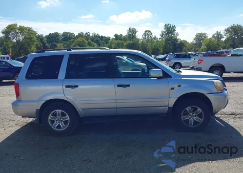 2005 Honda Pilot Ex-L из США, поврежденный, VIN 2HKYF18545H514841